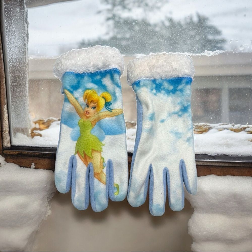 Disney l Tinker-bell Gloves l Sherpa Trim